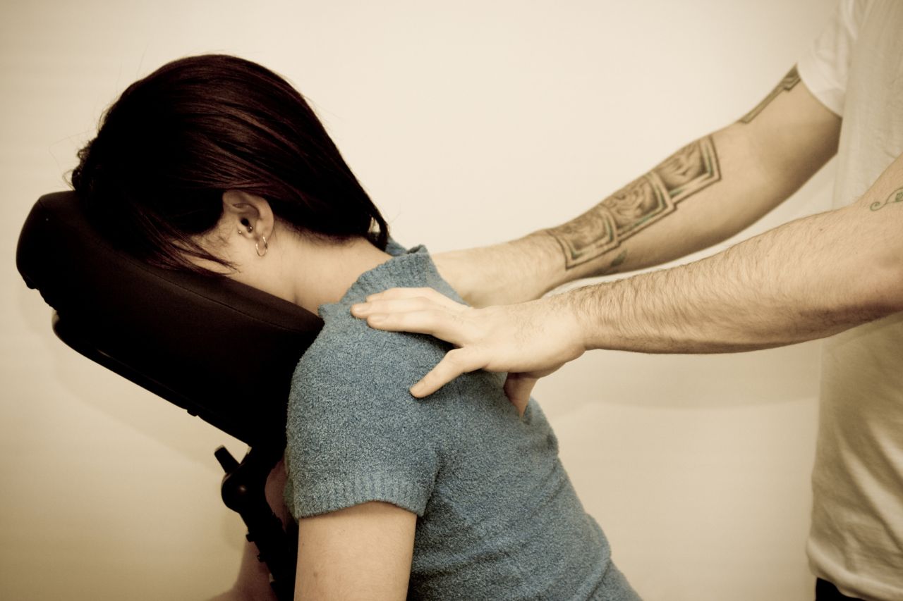 S&eacute;ance de massage assis pour les &eacute;tudiants