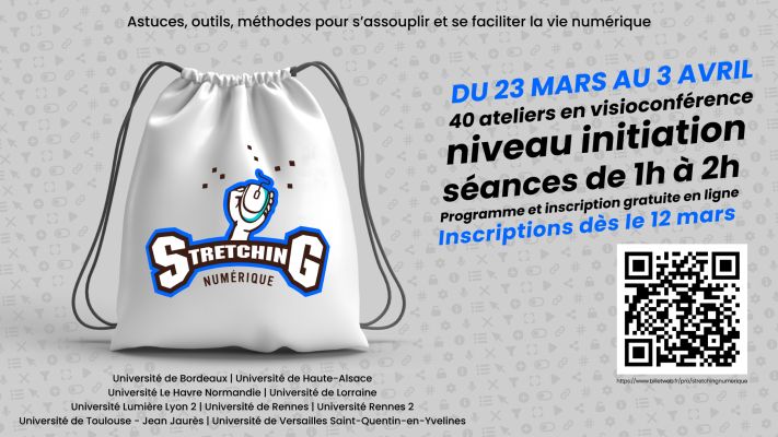 Stretching num&eacute;rique : ouverture des inscriptions le 12 mars &agrave; 10h !