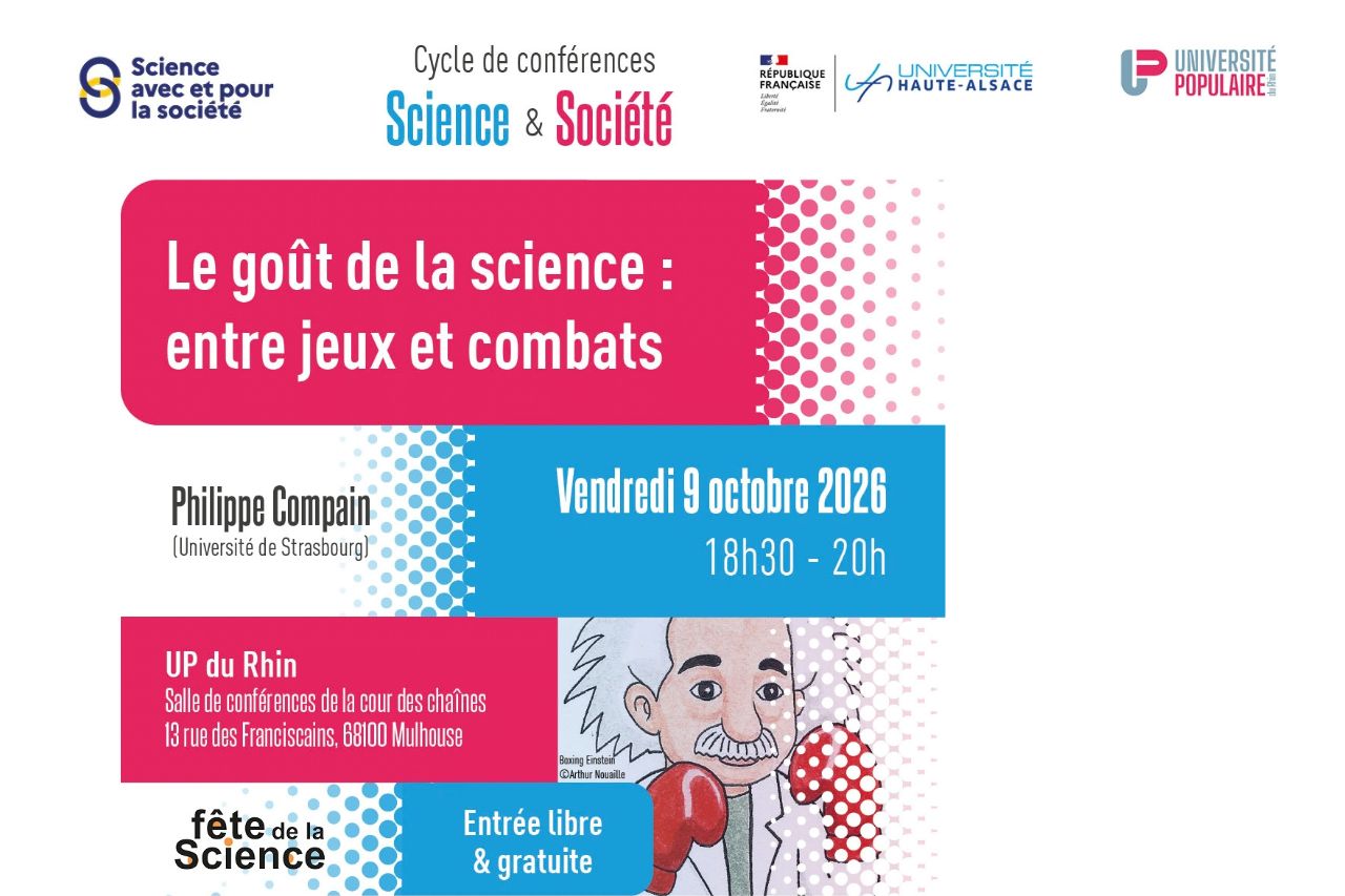 Conf&eacute;rence UHA-UP &ndash; Le go&ucirc;t de la science : entre jeux et combats